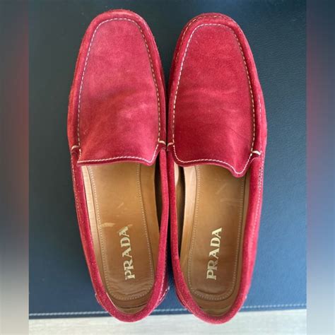 prada mens loafers red|prada penny loafers men's.